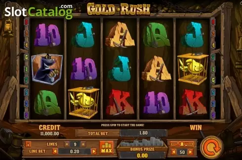 Скрин2. Gold Rush (Playson) слот