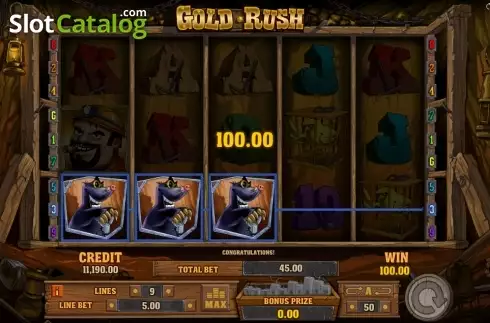 Скрин3. Gold Rush (Playson) слот