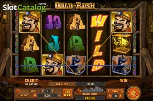 Скрин4. Gold Rush (Playson) слот