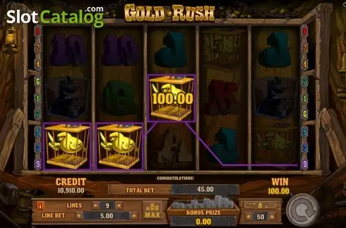 Скрин5. Gold Rush (Playson) слот