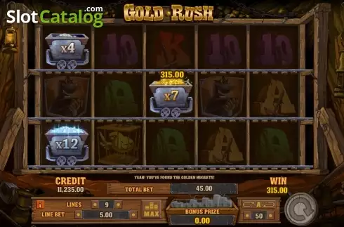 Скрин7. Gold Rush (Playson) слот