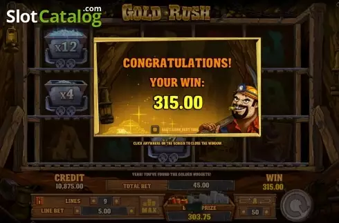 Скрин8. Gold Rush (Playson) слот