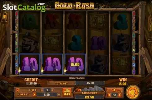 Скрин9. Gold Rush (Playson) слот