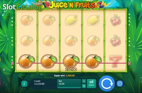 Скрин3. Juice and Fruits слот
