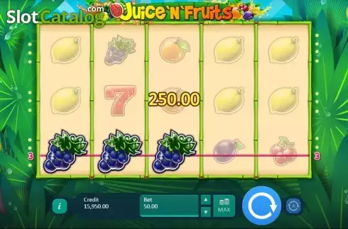 Скрин5. Juice and Fruits слот