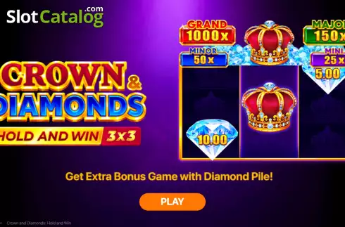 Скрин2. Crown and Diamonds: Hold and Win слот