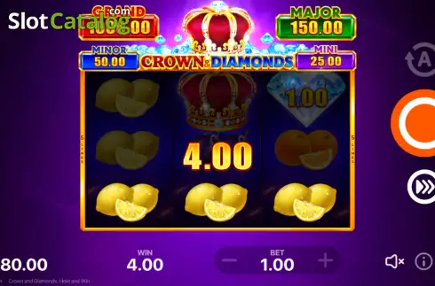 Скрин5. Crown and Diamonds: Hold and Win слот