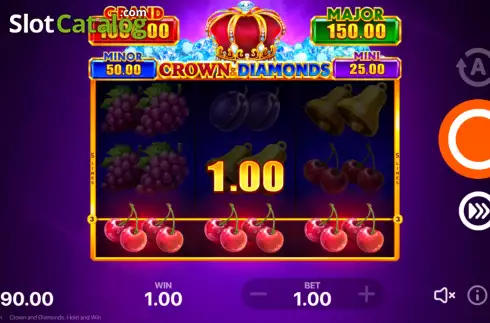 Скрин6. Crown and Diamonds: Hold and Win слот