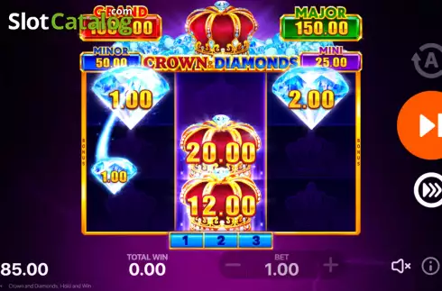 Скрин9. Crown and Diamonds: Hold and Win слот