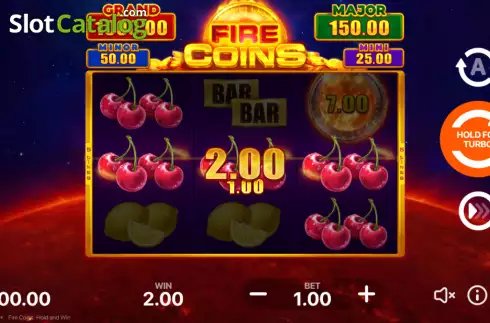 Скрин3. Fire Coins: Hold and Win слот