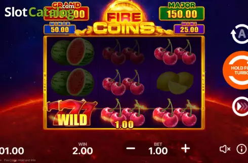 Скрин4. Fire Coins: Hold and Win слот