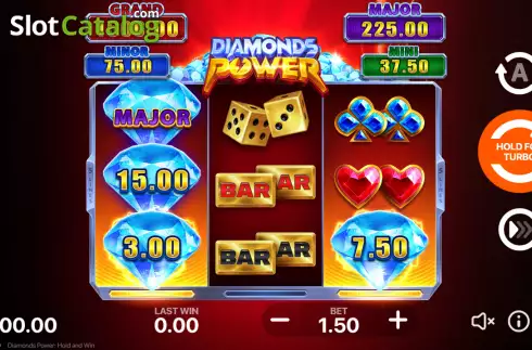 Скрин3. Diamonds Power: Hold and Win слот
