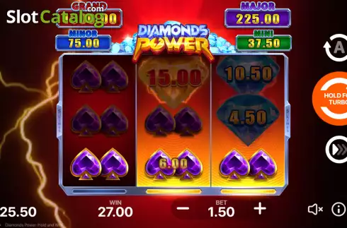 Скрин4. Diamonds Power: Hold and Win слот