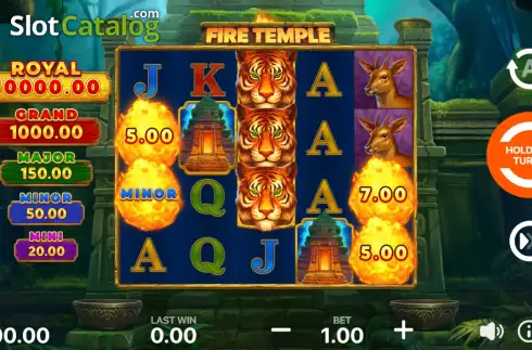 Скрин3. Fire Temple: Hold and Win слот