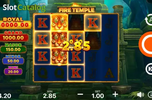 Скрин4. Fire Temple: Hold and Win слот