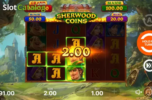 Скрин3. Sherwood Coins: Hold and Win слот