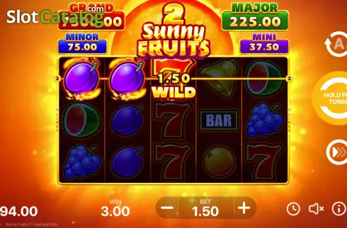 Скрин3. Sunny Fruits 2: Hold and Win слот