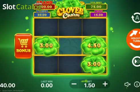 Скрин2. Clover Charm: Hit the Bonus слот
