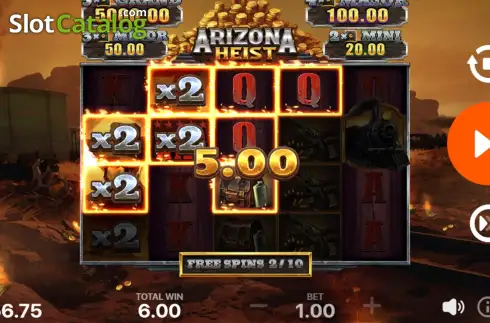 Скрин7. Arizona Heist слот