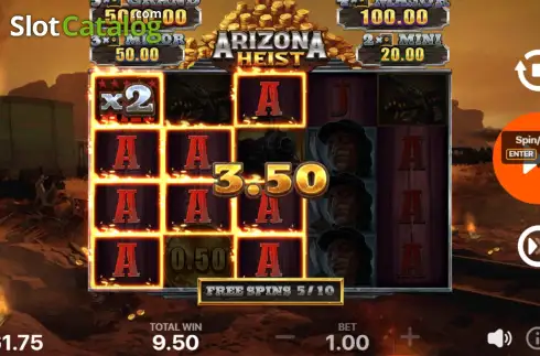 Скрин8. Arizona Heist слот