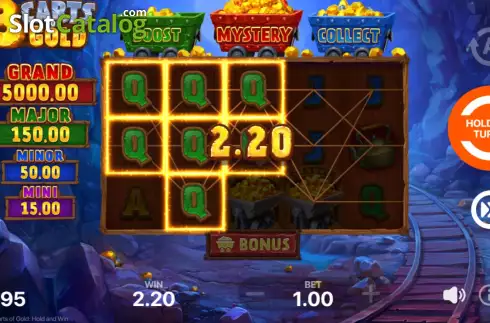 Скрин5. 3 Carts of Gold: Hold and Win слот