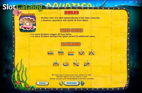 Скрин3. Aquatica слот