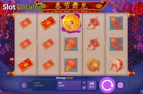 Скрин4. Dancing Dragon Spring Festival слот