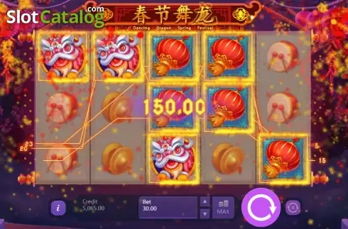 Скрин5. Dancing Dragon Spring Festival слот