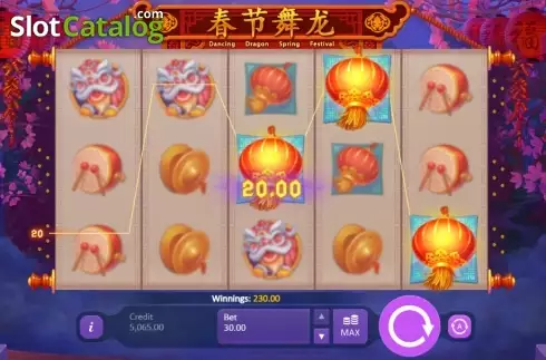 Скрин6. Dancing Dragon Spring Festival слот