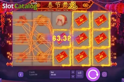 Скрин7. Dancing Dragon Spring Festival слот