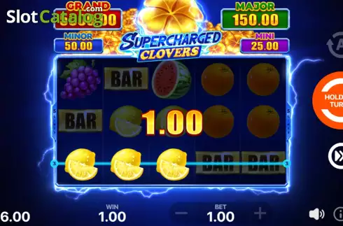 Скрин4. Supercharged Clovers: Hold and Win слот