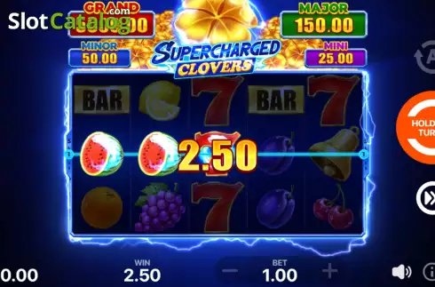 Скрин5. Supercharged Clovers: Hold and Win слот