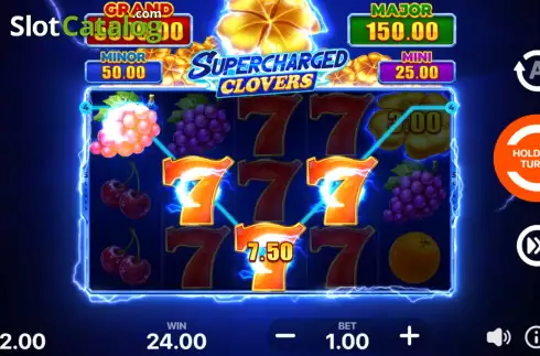 Скрин6. Supercharged Clovers: Hold and Win слот