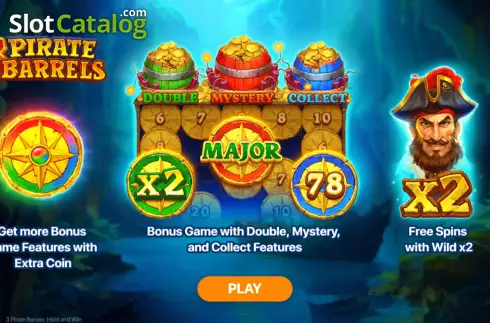 Скрин2. 3 Pirate Barrels слот