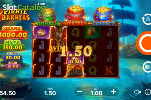 Скрин5. 3 Pirate Barrels слот