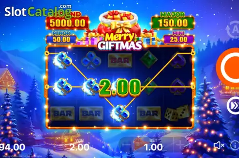 Скрин3. Merry Giftmas: Hold and Win слот