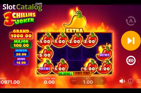 Скрин9. 3 Chillies and Joker: Hold and Win слот