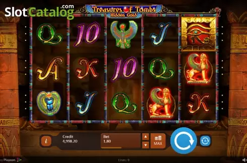Скрин2. Treasures of Tombs Hidden Gold слот