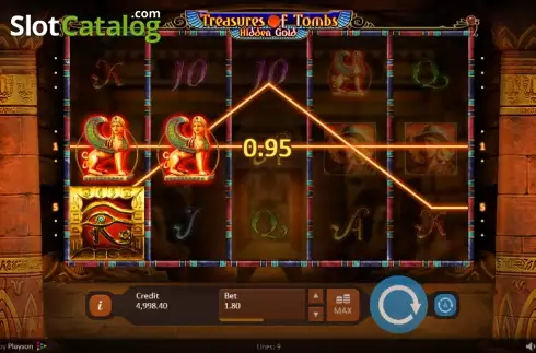 Скрин3. Treasures of Tombs Hidden Gold слот