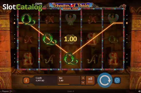 Скрин5. Treasures of Tombs Hidden Gold слот