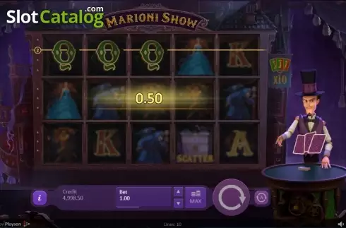 Скрин3. Marioni Show слот