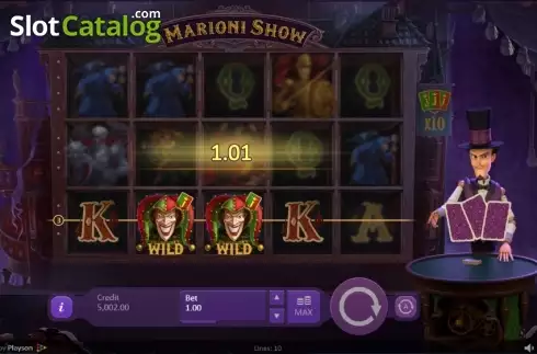Скрин4. Marioni Show слот