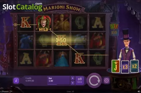 Скрин5. Marioni Show слот