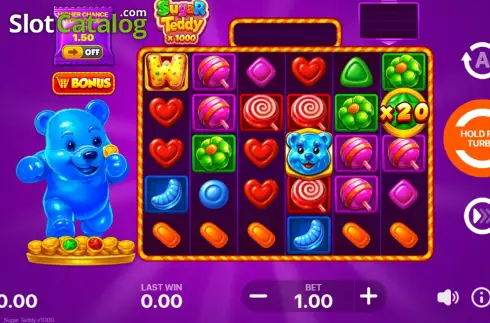 Скрин2. Sugar Teddy слот