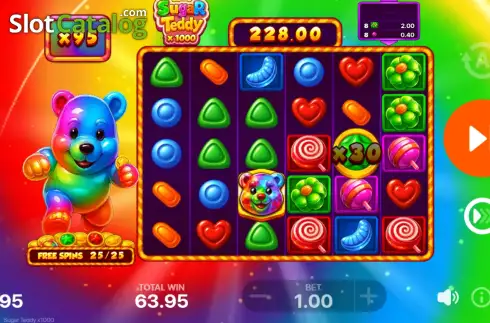 Скрин3. Sugar Teddy слот