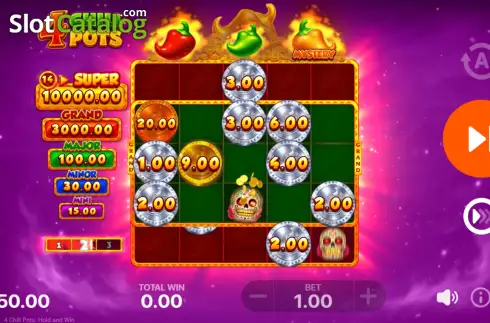 Скрин3. 4 Chili Pots: Hold and Win слот