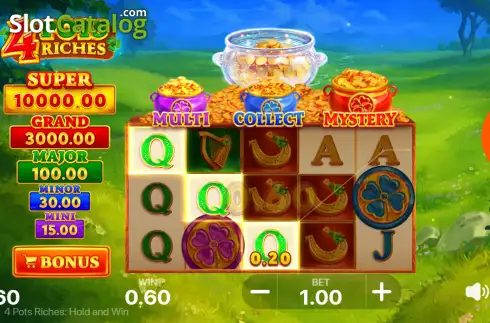 Скрин3. 4 Pots of Riches: Hold and Win слот