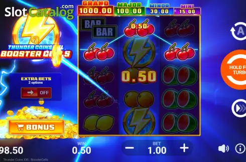 Скрин3. Thunder Coins XXL: Booster Cells слот