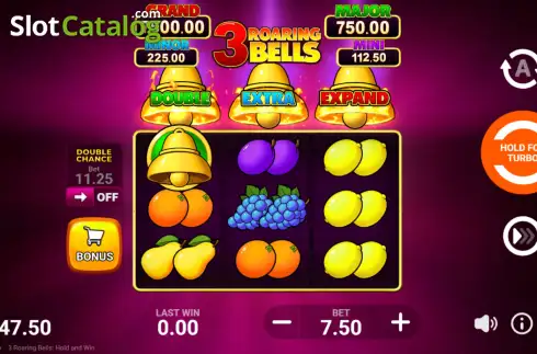 Скрин2. 3 Roaring Bells слот