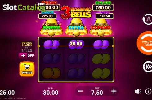 Скрин3. 3 Roaring Bells слот